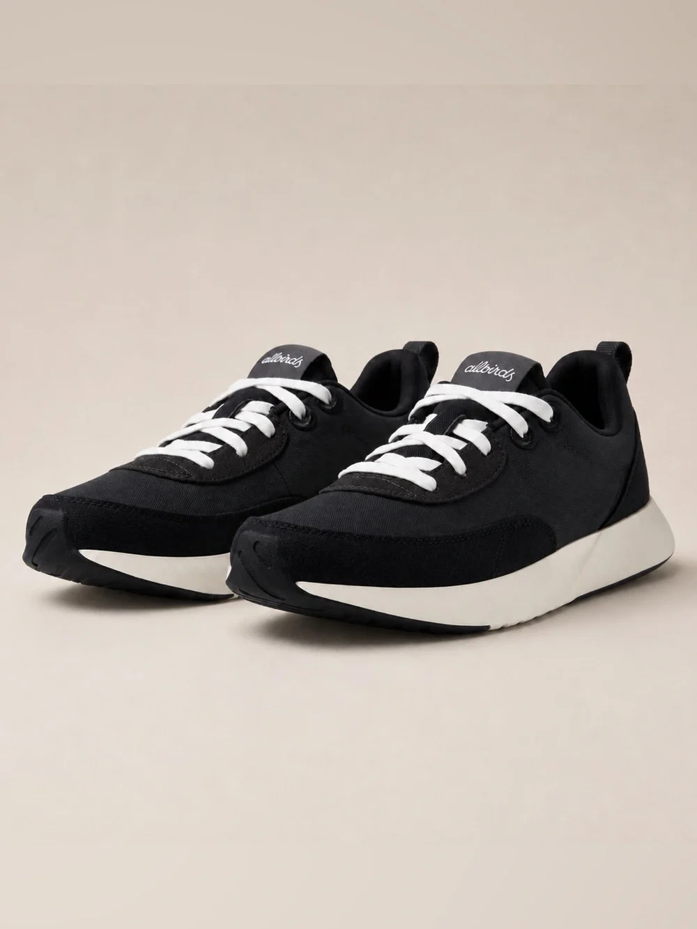 Allbirds Courier Men’s 12 Natural Black Dark Gray Retro Sneakers Shoes NWOB